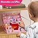DUDSOEHO for Tonie Shelf Magnetic, Tonies Storage for Tonie Figures,30-50 Characters and Toniebox for Girls and Boys in Pink