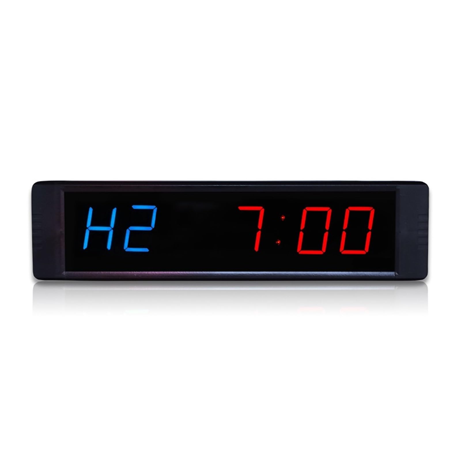 LED Garage Timer Boxing Gym Interval Programmable Countdown/UP Stopwatch Real Time Clock(GI2B1R)