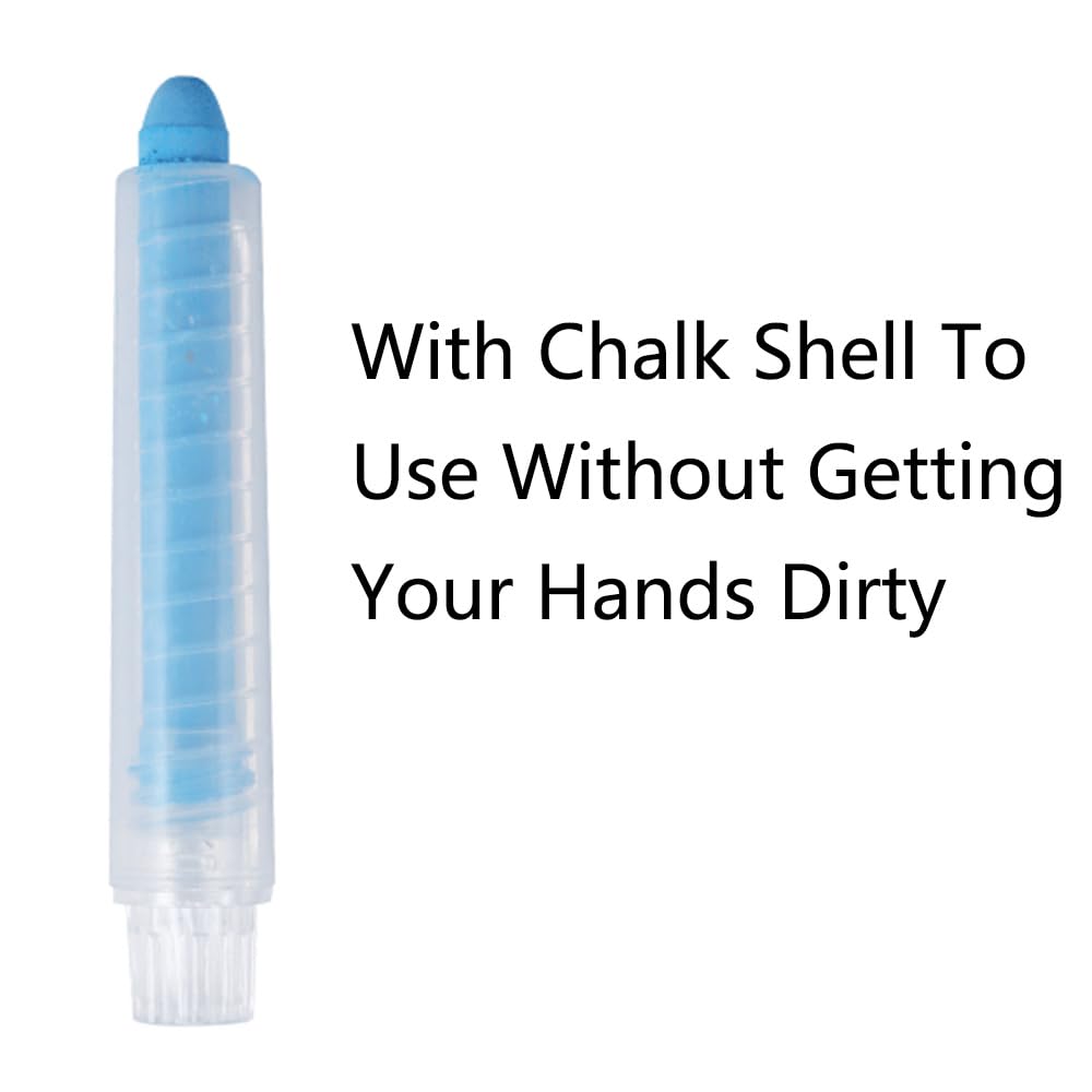 Colorful Chalkboard Drawing Chalk Non-Toxic Dustless Chalk Set for Home School Office Chalkboard Window Writing Drawing Doodling (12-Color)