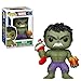Funko Pop Marvel: Holiday - Hulk with Stocking Collectible Figure, Multicolor