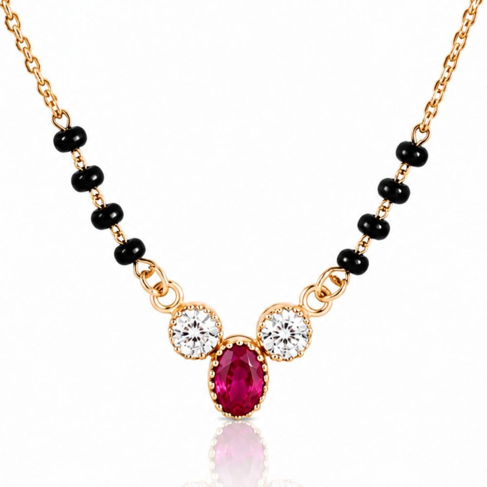1gm Micron 18K Gold Plated Hypoallergenic Black Beads Kala Mani 925 Sterling Silver Mangalsutra | Tanmaniya | Chandi Necklace Jewellery | Pure Silver Gift for Women-image-23