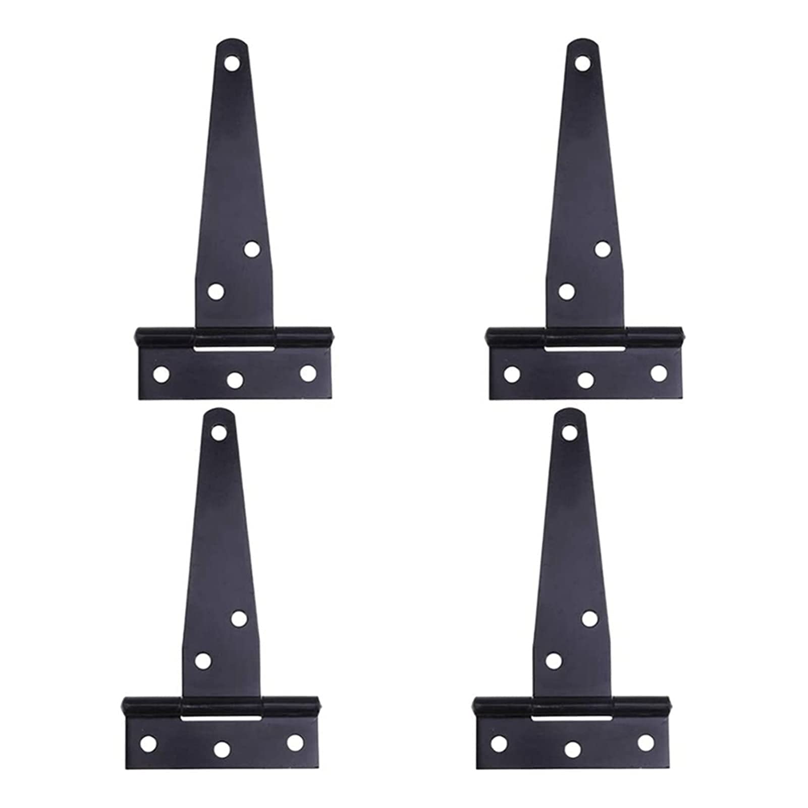 Charnière en T pour porte en bois : lot de 4 pièces de 6 pouces de type t-strap