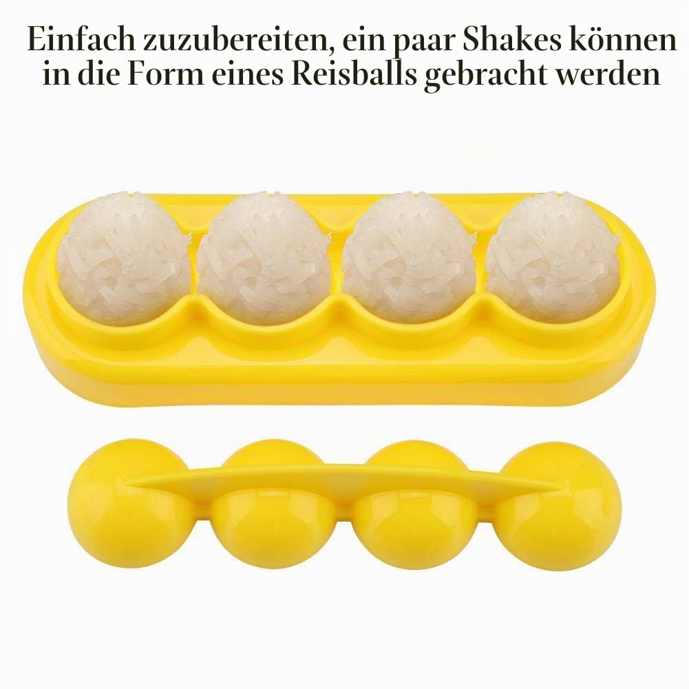 TOPINCN DIY Kleine Sushi Reisbällchen Form Lebensmittelqualität Pp Material Handwerk Reisrolle Form mit Löffel für Home Party Kindernahrung