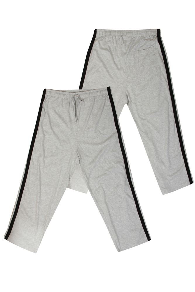 Ed Baxter Men's Essential Lounging Jogger Bottoms-Gray-4XL Grey