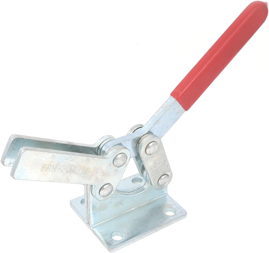 Red Plastic Clamps Covered Handle Quickly Holding Short Bar Low Base Horizontal Toggle Clamp 630Kg Toggle Clamps 1400Lbs BRH-204-GB
