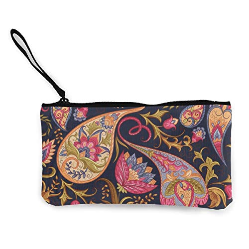 Preisvergleich Produktbild Geldbörse aus Segeltuch, Münztasche mit Reißverschluss, leicht und tragbar, schönes Muster 1