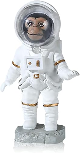 Figura de astronauta escultura de resina de astronauta estatuas de astronauta escultura de astronauta espacial de mono adorno de escritorio estatua