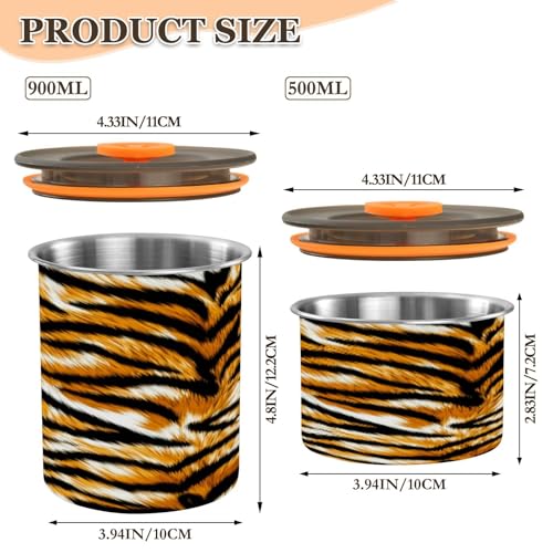 Envase hermético para café de acero inoxidable 17oz miniatura 2