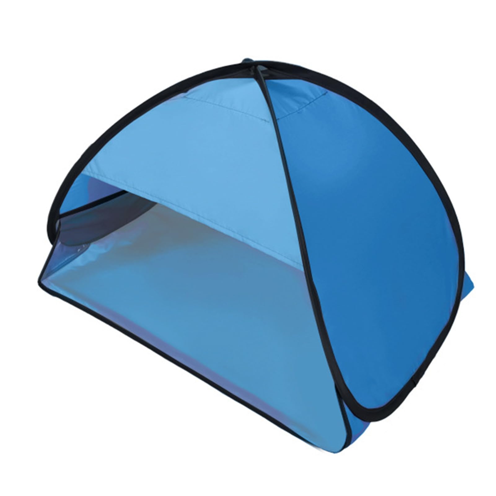 cesepei Automatic Pop Up Beach Sun Shelter Head Tent with UV Protection, Portable Face Shade Canopy and Phone Pocket, Foldable Shade Tent for Camping Picnic Blue L