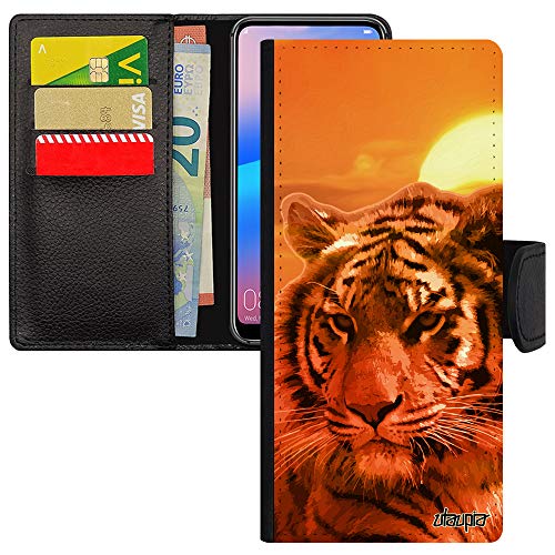 Pochette Galaxy Note 20 Ultra animaux ciel orange idéale pour les voyages et sorties