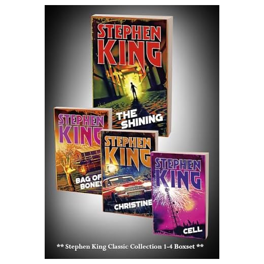 Stephen King Classic Collection 1-4 Boxset: The Shining / Bag of Bones / Christine / Cell. Halloween Editions