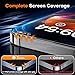 TOCOL for iPhone 12 Pro Max Screen Protector 9H Hardness Military Grade Shatterproof HD Tempered Glass Full Coverage Easy Installation Case Friendly 2 Pack