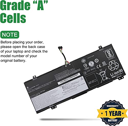 Bateria de substituição para laptop compatível L18C4PF3 5B10T09081 5B10W67415 Lenovo Flex 14 2-in-1