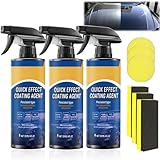 3Pcs Quick Effect Coating Agent for Car,Ceramic Coating for Cars,Car Scratch Wax Coating Spray,Quickly Coat Car Wax Spray
