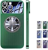 Caja de teléfono de enfriamiento de Ventana Grande de galvanoplastia, for 15 Estuche de enfriamiento magnético /1026 (Color : Green, Size : For iPhone14)
