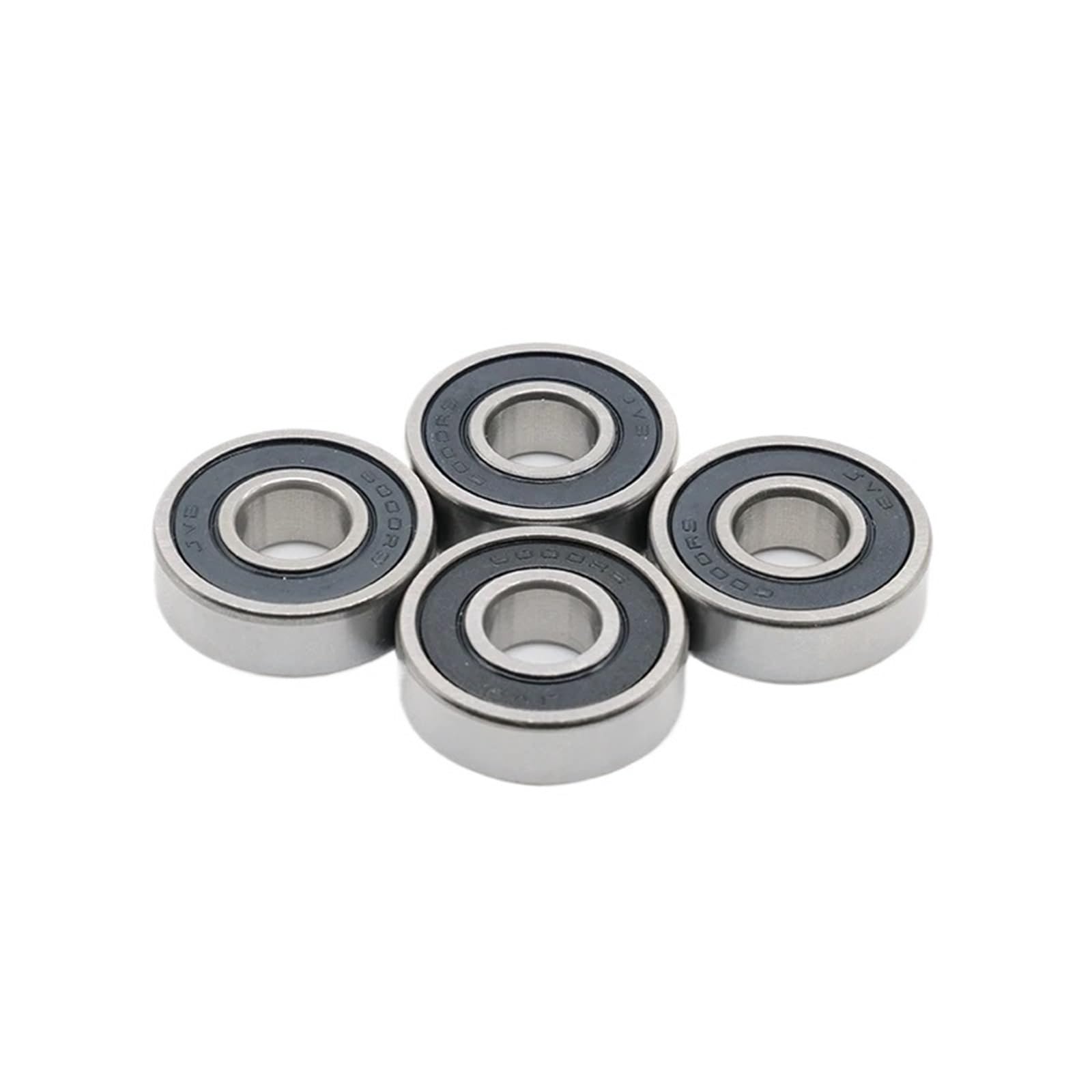 Lot de 4 roulements à billes 6000RS 10 x 26 x 8 mm ABEC-7 6000 RS 6000 en acier chromé