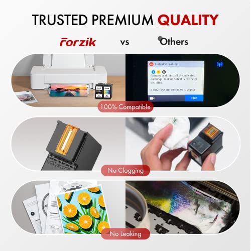 Forzik 245Xl 246Xl Ink Cartridge For Canon Pg-245Xl Cl-246Xl, Higher Yield Compatible With Canon Pixma Mx490 Mx492 Mg2522 Ts3100 Ts3122 Ts3300 Ts3322 Ts3320 Tr4500 Tr4520 Tr4522 Mg2500 Printer #TOP3