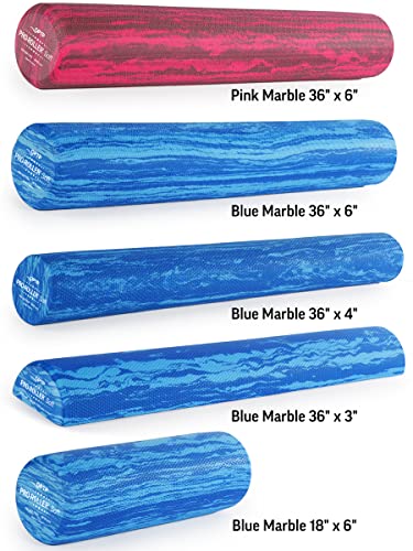 OPTP-PRO-Roller-Soft-Density-Foam-Roller--Low-Density-Soft-Foam-Roller-for-Physical-Therapy-Pilates-Foam-Roller-and-Yoga-Foam-Roll-Exercises-and-Muscle-Recovery-Blue-36-x-6