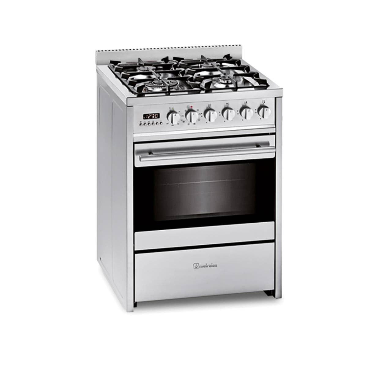 Meireles 610XST Cuisinière à Gaz 55L 4 Brûleurs Gris