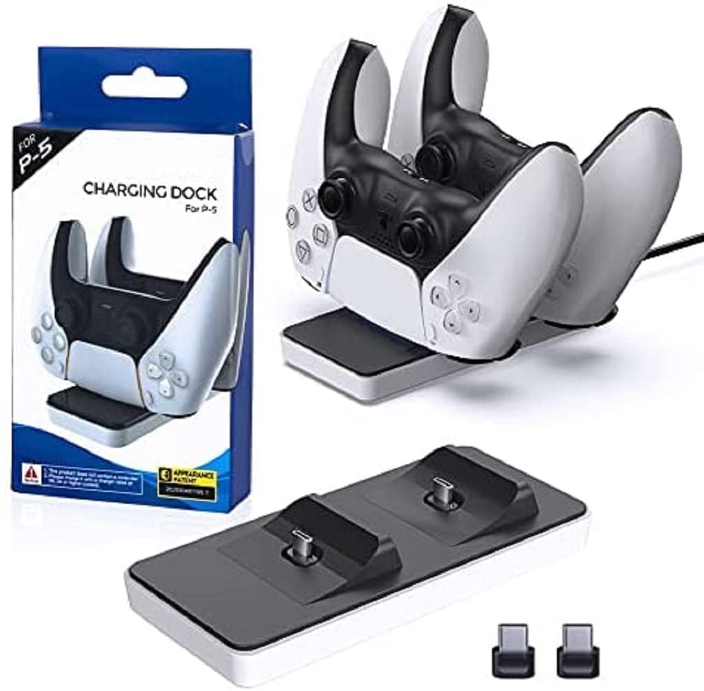 Porro Fino PS5 Dual Charging Dock for Sony PlayStation 5 Wireless Controller Port Joystick Gamepad Fast Charger Stand Charging Base (B09SPQ8Z3M) Amazon Price History, Amazon Price Tracker
