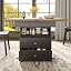 Black and Wood-drawers(110-140x80cm)