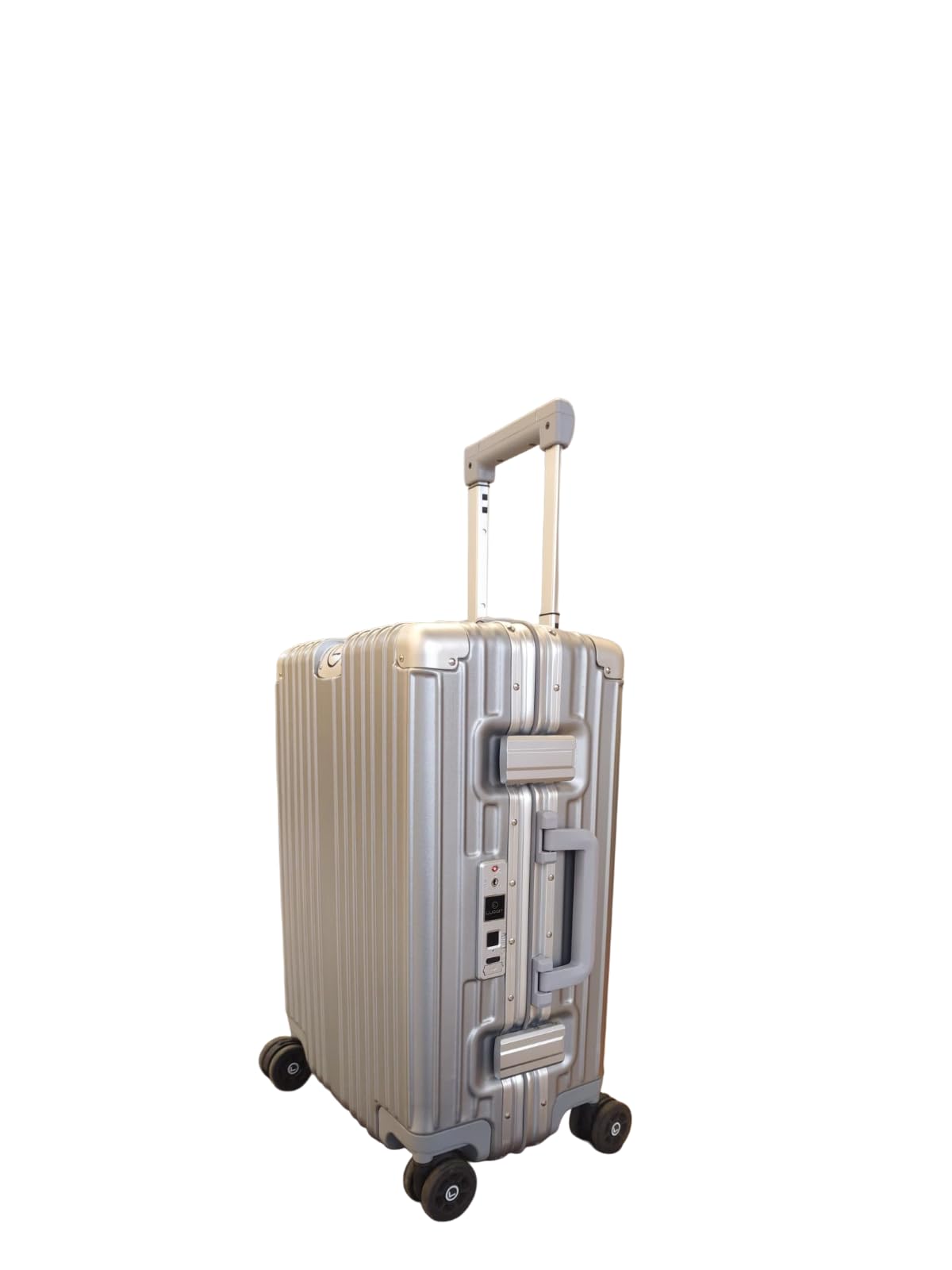 Smart Pro Next Gen 20-Inch, Cabin Trolley Bag,| Advanced Dual Lock System with Fingerprint, TSA Lock | Zipperless Hard Shell Luggage | Secure, Stylish Travel Trolley Bag (Silver)-image-28