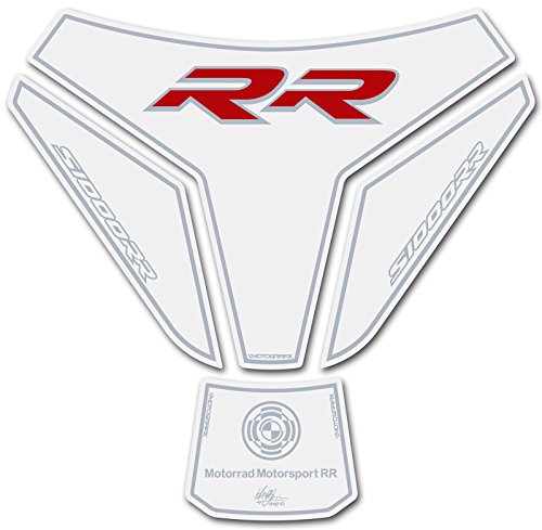 MOTOGRAFIX タンクパッド BMW S1000RR 15- ホワイト/レッド MT-TB023W
