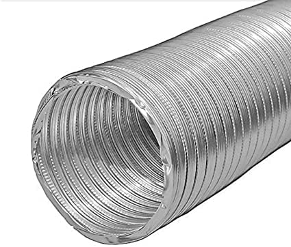 RACO Aluminum Rigid Flexible Duct for Bathroom,Kitchen,Dryer Ventilation Air Conditioning HVAC 3 Meter(300 cm) (4 INCH)