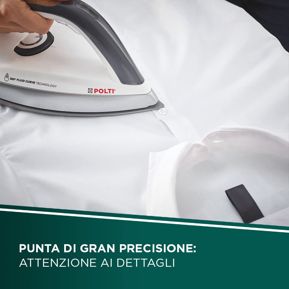 Polti Vaporella Next VN18.65, Ferro da stiro con Caldaia ad Alta Pressione Max 7,2 Bar, Potenza 2200 W, Funzione Turbo e Eco, autonomia illimitata, Serbatoio 1,3 L, Steam Pulse 450g, Bianco e Verde