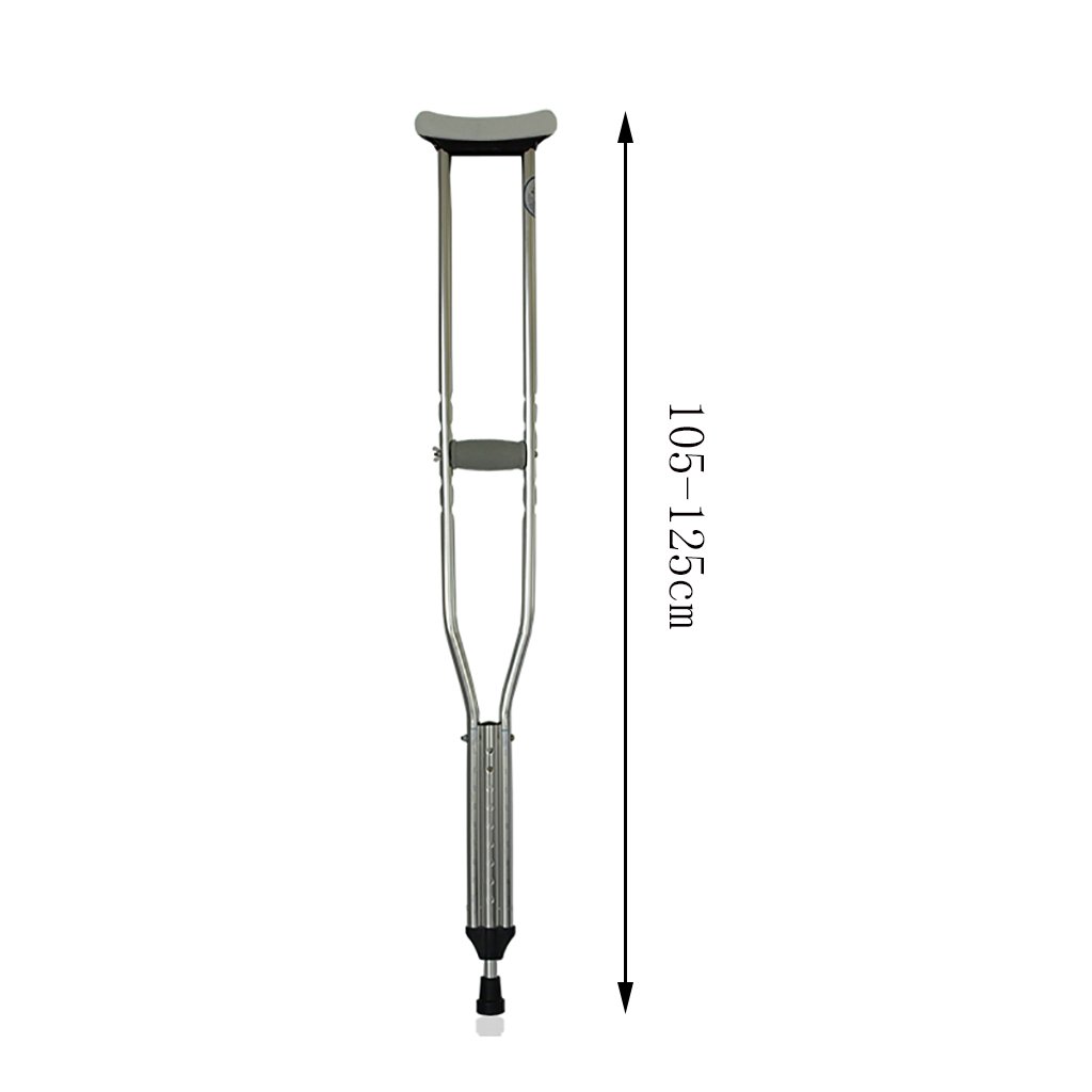 Kule dla dorosłych Osoby niepełnosprawne pod pachami Kule/laski Dla osób niepełnosprawnych Swobodnie wysuwany aluminiowy chodzik Regulowany zakres 105-155 cm Doskonały w podróży lub pracy