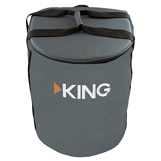 KING CB1000 Carry Bag for Portable Satellite Antenna,Gray