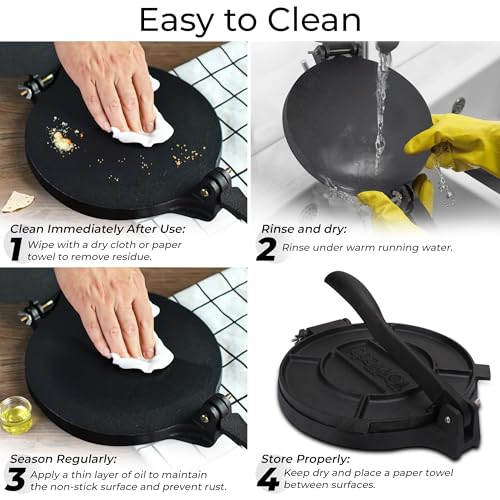 Image of Tortillada - Tortilla Press incl. E-Book with 50 Recipes (12 Inch)