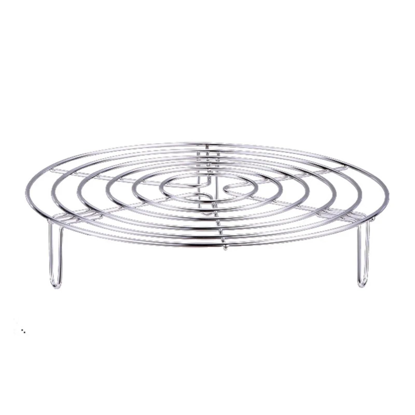 304 Stainless Steel Round Durable Pot Pan Pressure Cooker Trivet Steamer Shelf Rack Heavy Duty Cookware Accessories(15.5CM)