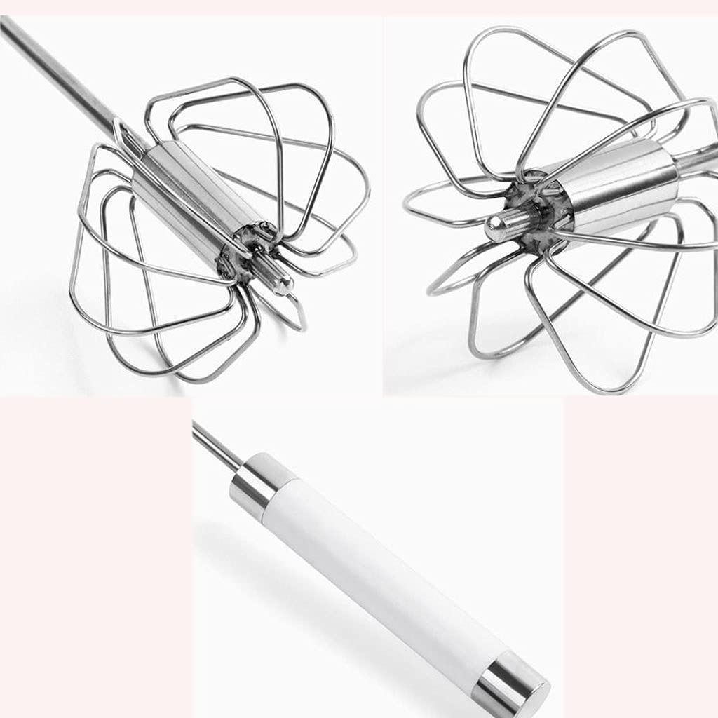 Whisks for Cooking Mini batidor de acero inoxidable Batir la mano semiautomática de la mano de 10 "Cocina de batidora de alambre de balón for cocinar batidos y agitación, 3 paquetes Whisking Whisk
