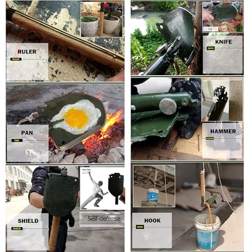 WJQ-308 Chinese Military Shovel Folding Portable Shovel Camping Shovel 18 in 1 with Original Waterproof Cases Bag Kit - Image 4
