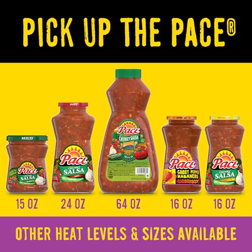 Image of Pace Ghost Pepper Habanero Extra Hot Salsa, 16 oz Jar (Pack of 2)