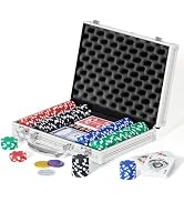 Amazon.com: Boyzhood Poker Chips,200Pcs Poker Set with Aluminum