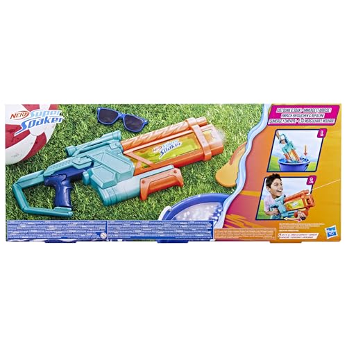 Nerf Super Soaker Mega Dunk-Fill Wasserblaster, extra großer Tank mit 1050 ml Füllvermögen, einfach zu befüllen, Outdoorspielzeug für Jungen und Mädchen ab 6 Jahren, Sonstige