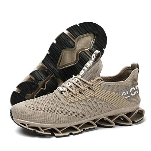 Image of Chopben Men's Running Shoes Blade Non Slip Fashion Sneakers Breathable Mesh Soft Sole Casual Athletic Walking Shoes