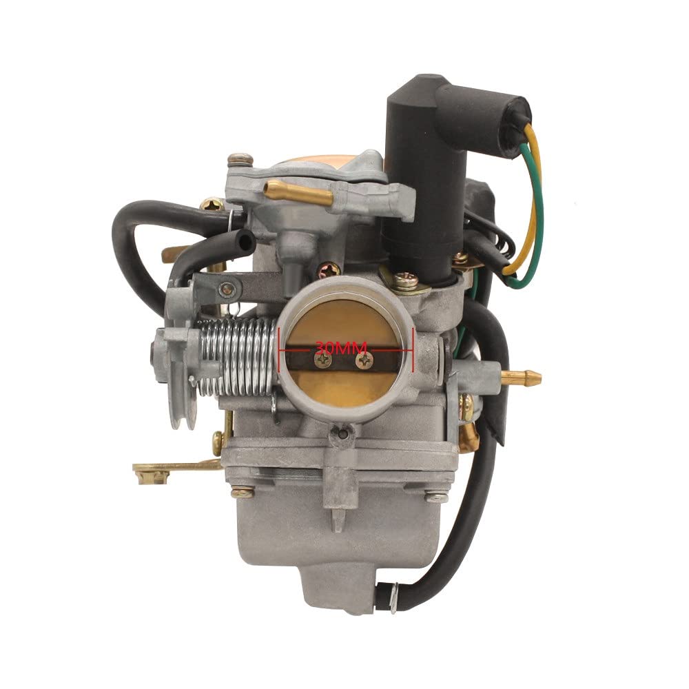 Carburador 30mm 250cc con E-Choke PD30J CH250 CF250 CH250 CN250 4 Tiempos para GY6 250 Helix Roketa FXXA (1) Carb Todoterreno Carburador para desbrozadora