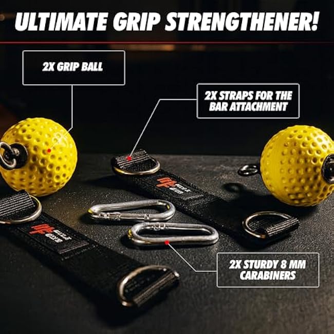 Training Grip Balls for Pull-Ups, Climbing, and Strength Training in the Gym or at Home