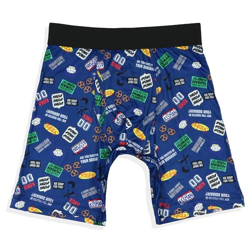 INTIMO Seinfeld Boxer Briefs Men's No Soup for You TV Show Quotes Snug Fit Underwear
