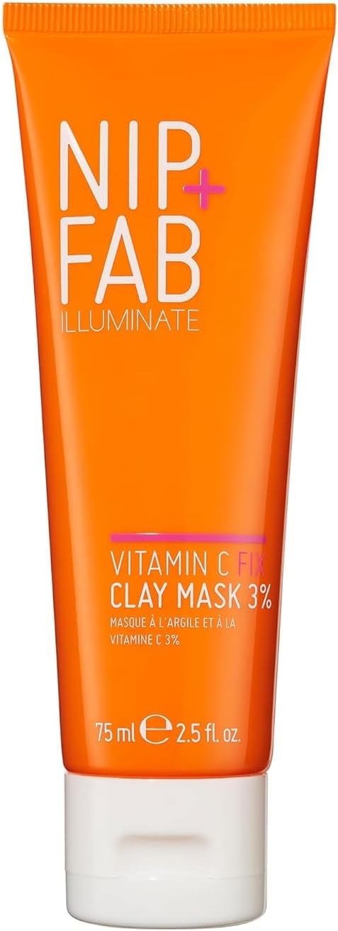 Vitamin C Fix Clay Mask 3% 2.54 fl oz | Cleansing Face Mask | Brightens Skin to Revitalise Dull Complexions | Hydrating Formula | 3 Forms of Vitamin C