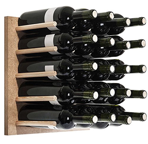 Aranaz 7120 - Botellero Madera de Pino, 20 botellas, 39x 39x 20.5 cm - imagen 2