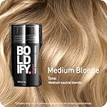 BOLDIFY Hair Fibers (12g) - Fill In Thinning and Fine Hair for an Instantly Fuller, Thicker Look - 14 Shades for Women & Men - Medium Blonde - Image 2
