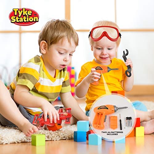 image for Tyke Station Kids Tool Set With Take Apart Car - 24 Piece Kids Mechani