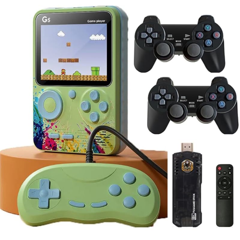 Enfogo Combo C588 - Gaming Console G5 Gaming Machine 2-Player Controller Entertainment Box & 2-in-1 Game Console 10,000+ G...