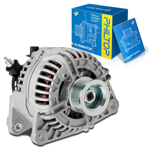 Image of PHILTOP New 13985N Alternator 136Amp Compatible with 2003-2006 Ram1500 5.7L | Alternator for 2003-2006 Ram2500 /Ram3500 5.7L, 2004 Durango 5.7L,OE 13985N, 56029086AA, 90156420, 56028699A