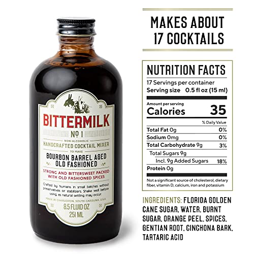 Bittermilk Bestselling Whiskey Bundle - No 1 & No 3 - Bourbon Barrel Aged Old Fashioned Mix & Smoked Whiskey Sour Mix - Makes 34 Cocktails - Image 4