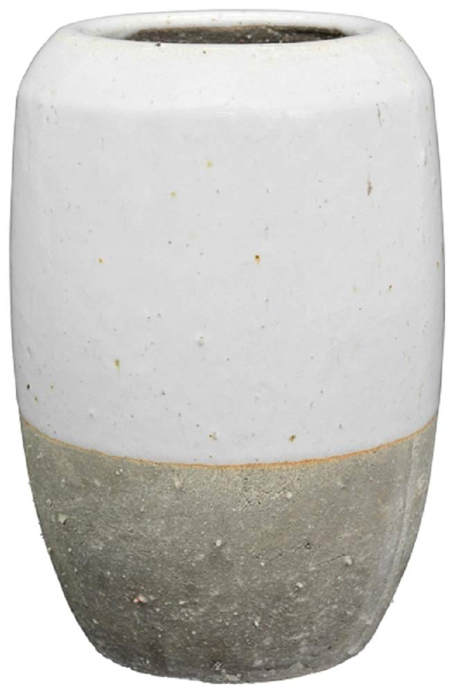 EXNER Blumentopf & Vase Modern – Zweifarbig Weiß/natur, Keramik, Set Aus Topf, Vase Und Schale